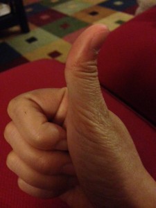 Yes, this is my actual thumb