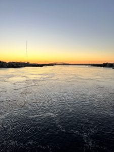 Sunrise over the St. John's River in Jacksonville, Florida